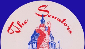 Vintage Baseball Artwork 1950s Washington Senators Art
